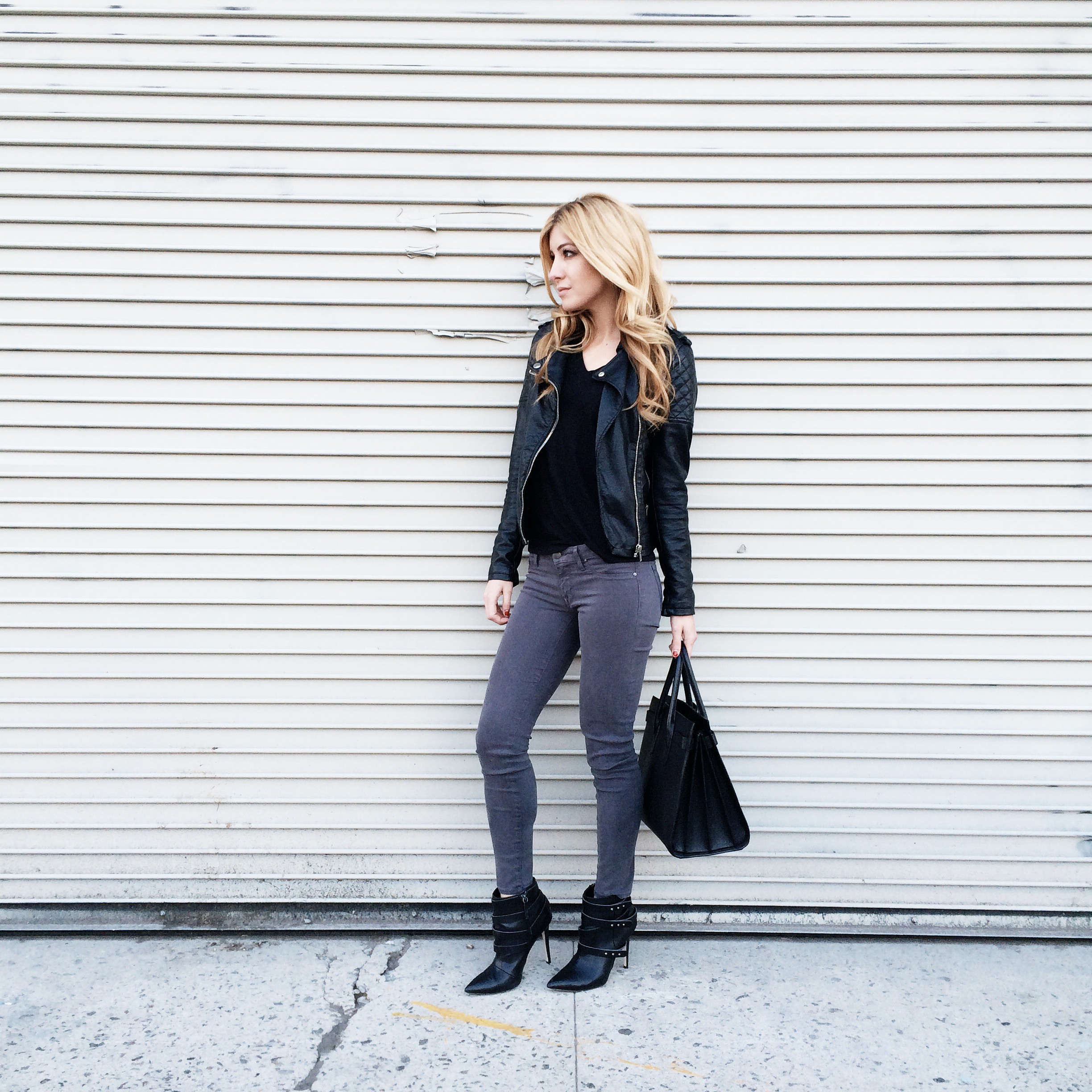 gray skinny jeans