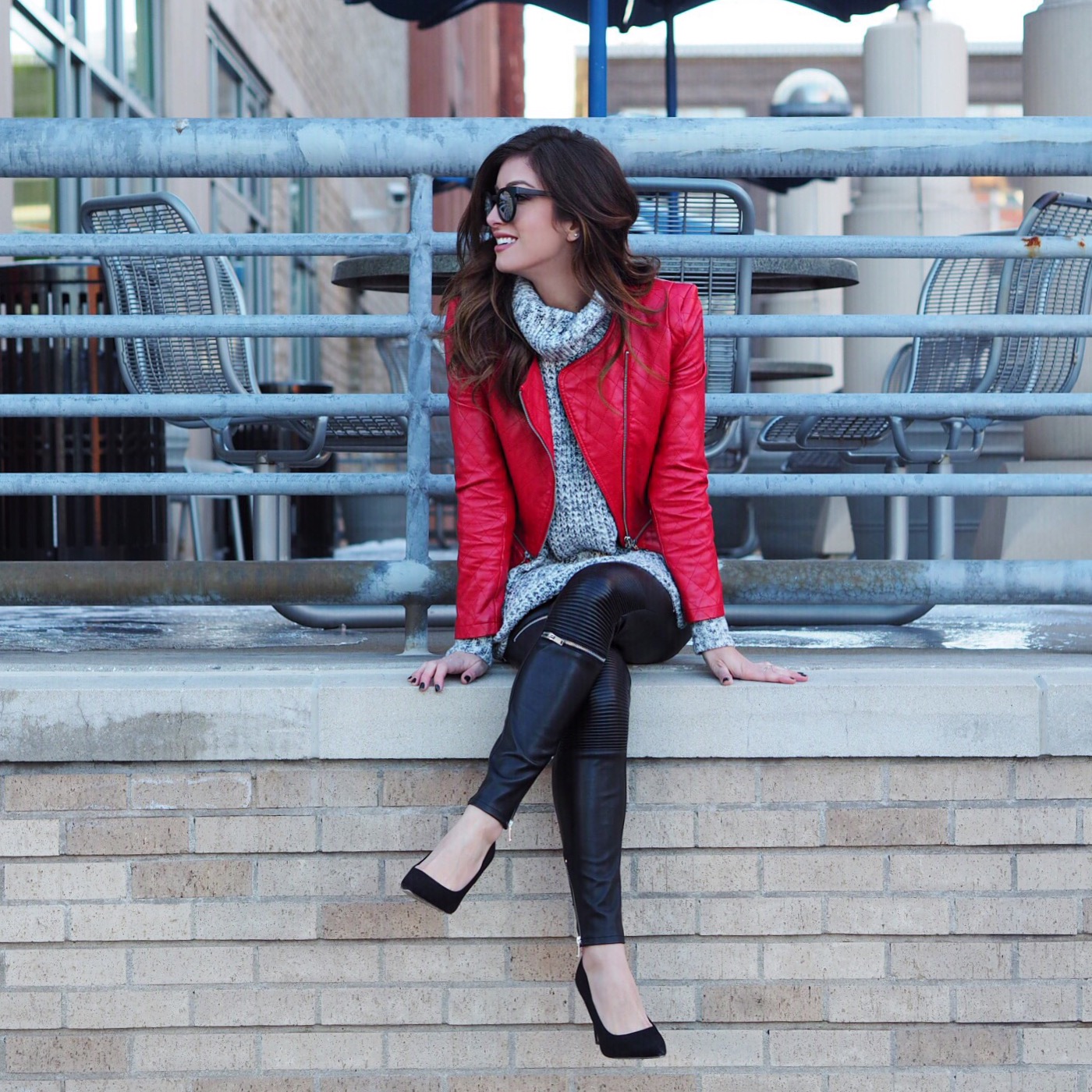 zippered leather pants