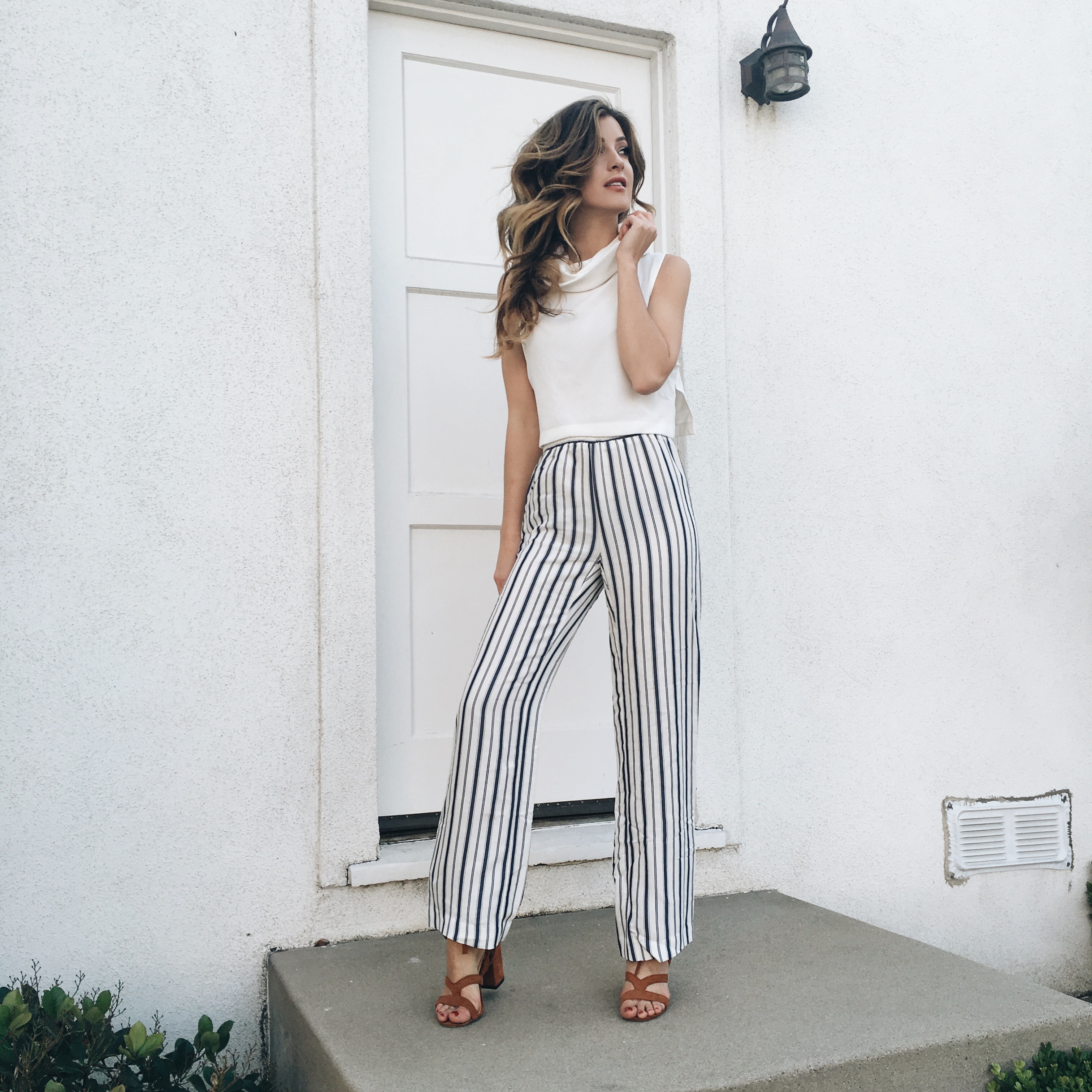 karen kane striped pants