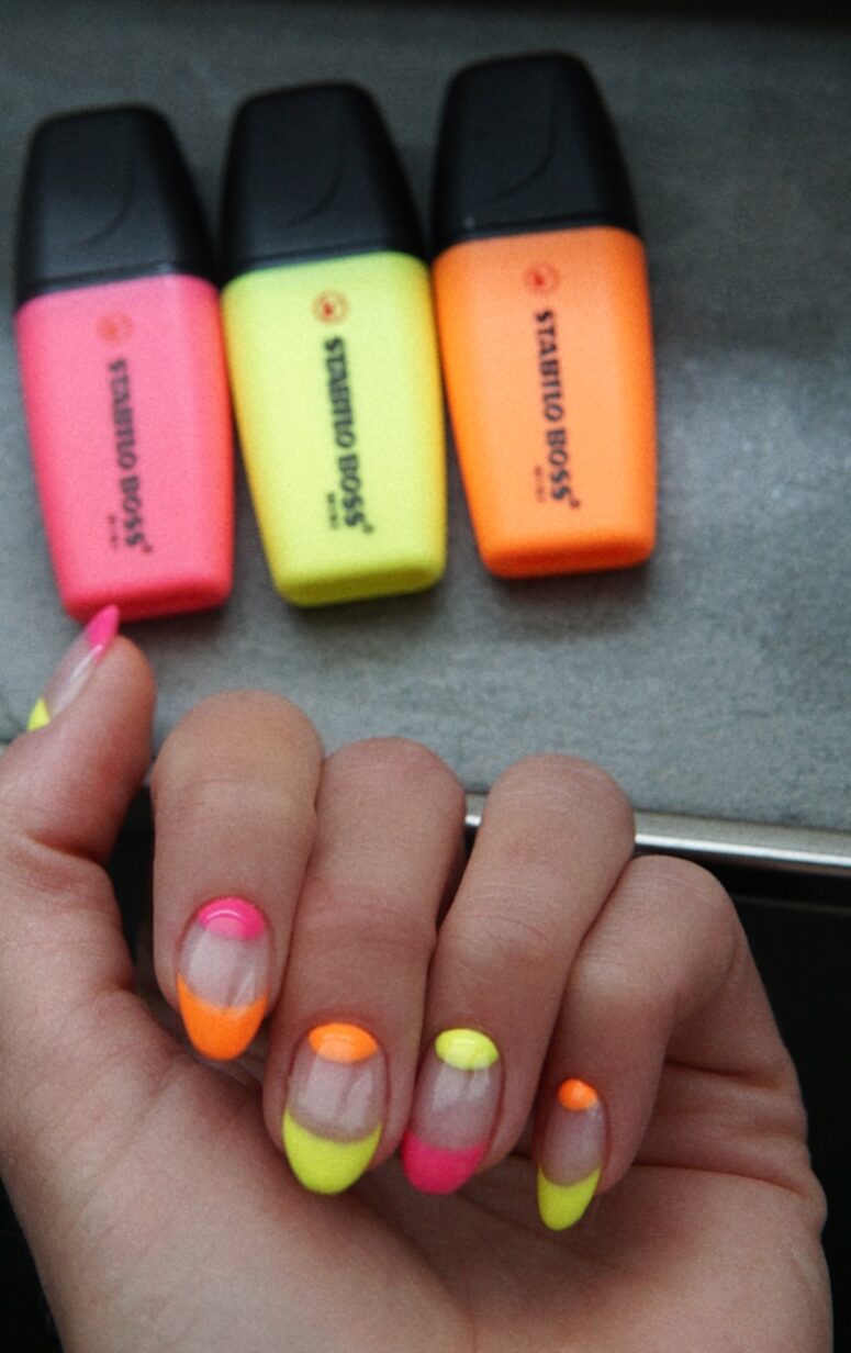 manicure idea neon nail inspiration